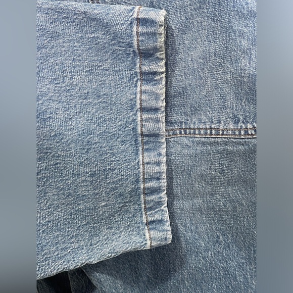 Madewell Taller Emmett Wide-Leg Full Length Jean Patch Pocket Lakecourt Wash 32T - Picture 13 of 15